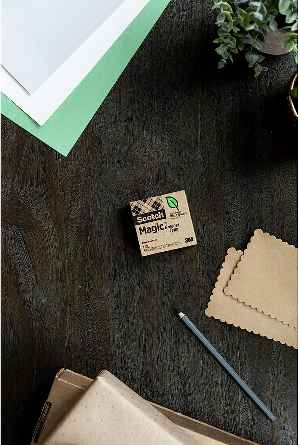 Scotch Magic Greener Tape, 10 Rolls, Numerous Applications, Invisible, Engineered for Repairing, 3/4 x 900 Inches, Boxed (812-10P) - Image 9
